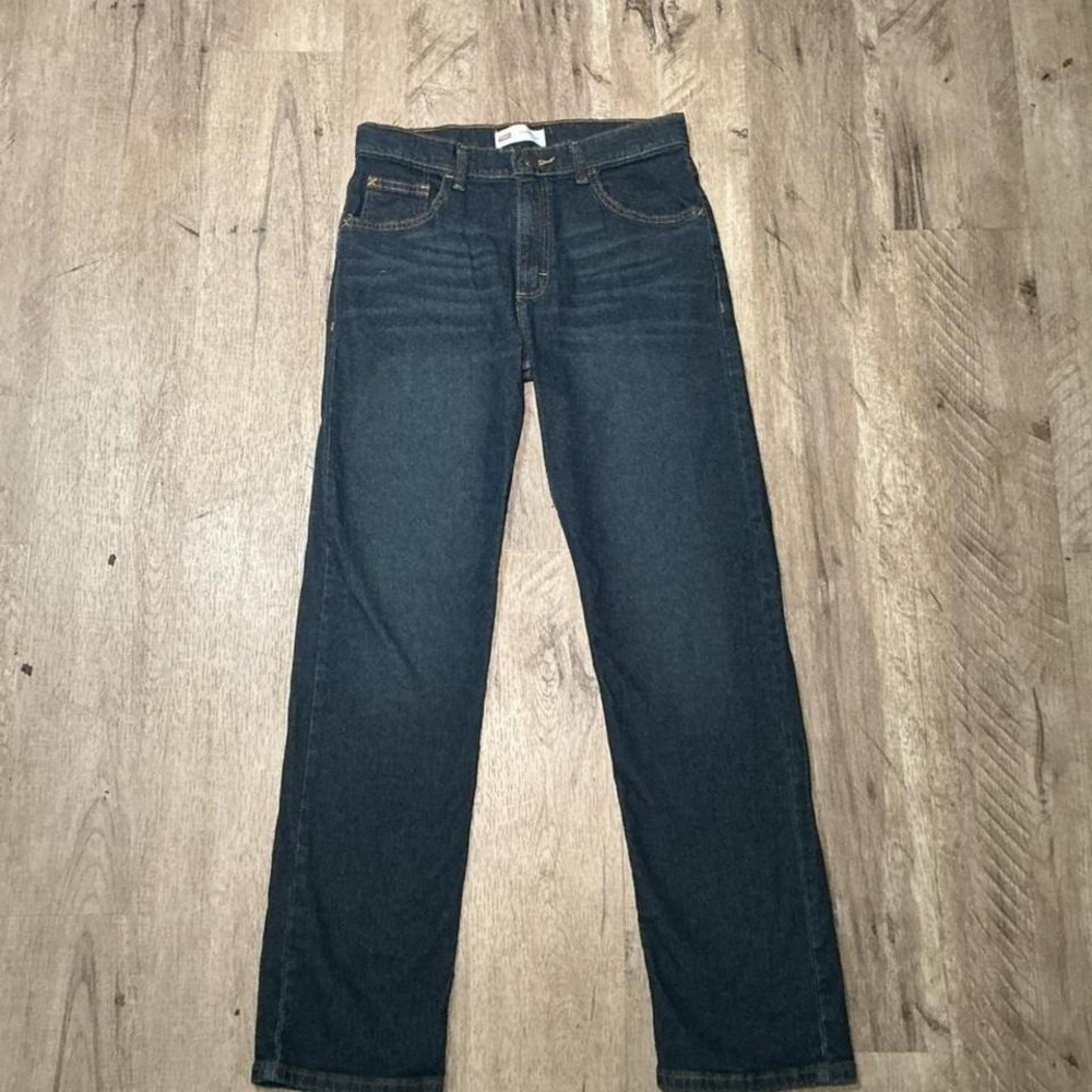 Title: Wrangler Dark Wash Straight Leg Jeans Size 16 NWT Classic‎ Denim